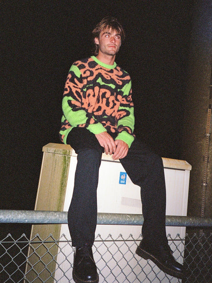 Zephyr Sweater - ELECTRIC GREEN