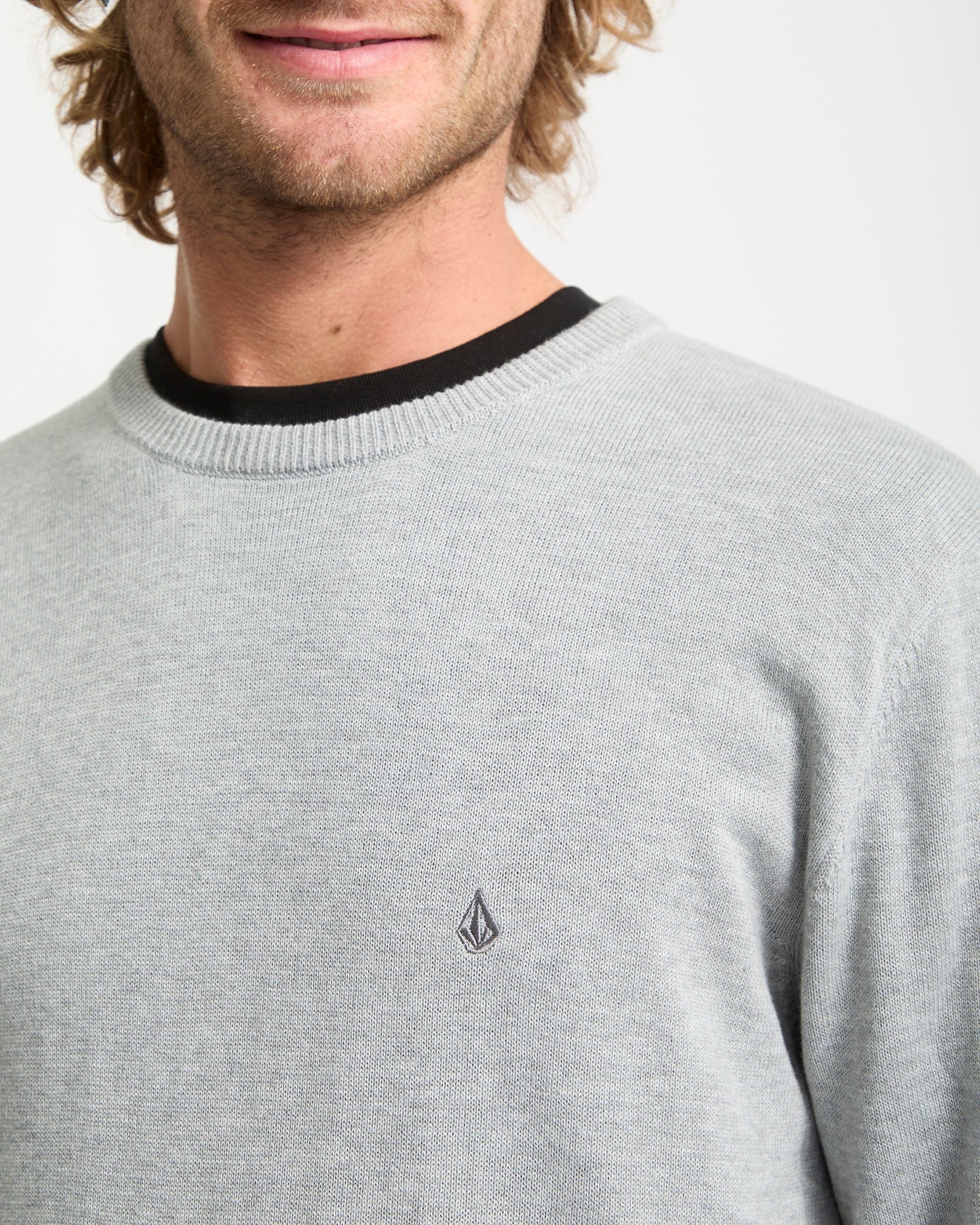 Uperstand Pullover - Hellgrau meliert