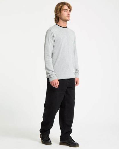 Uperstand Pullover - Hellgrau meliert