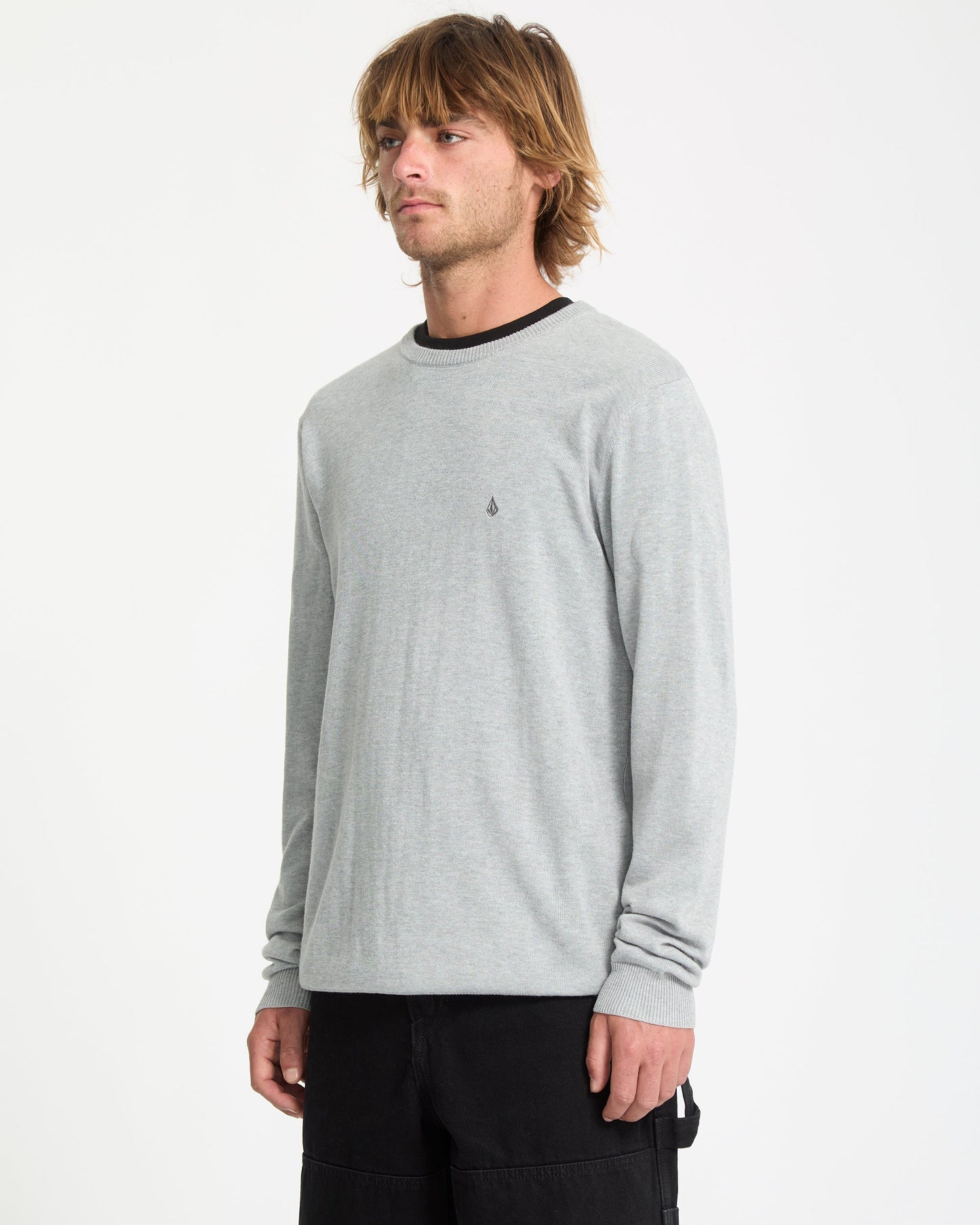 Uperstand Pullover - Hellgrau meliert