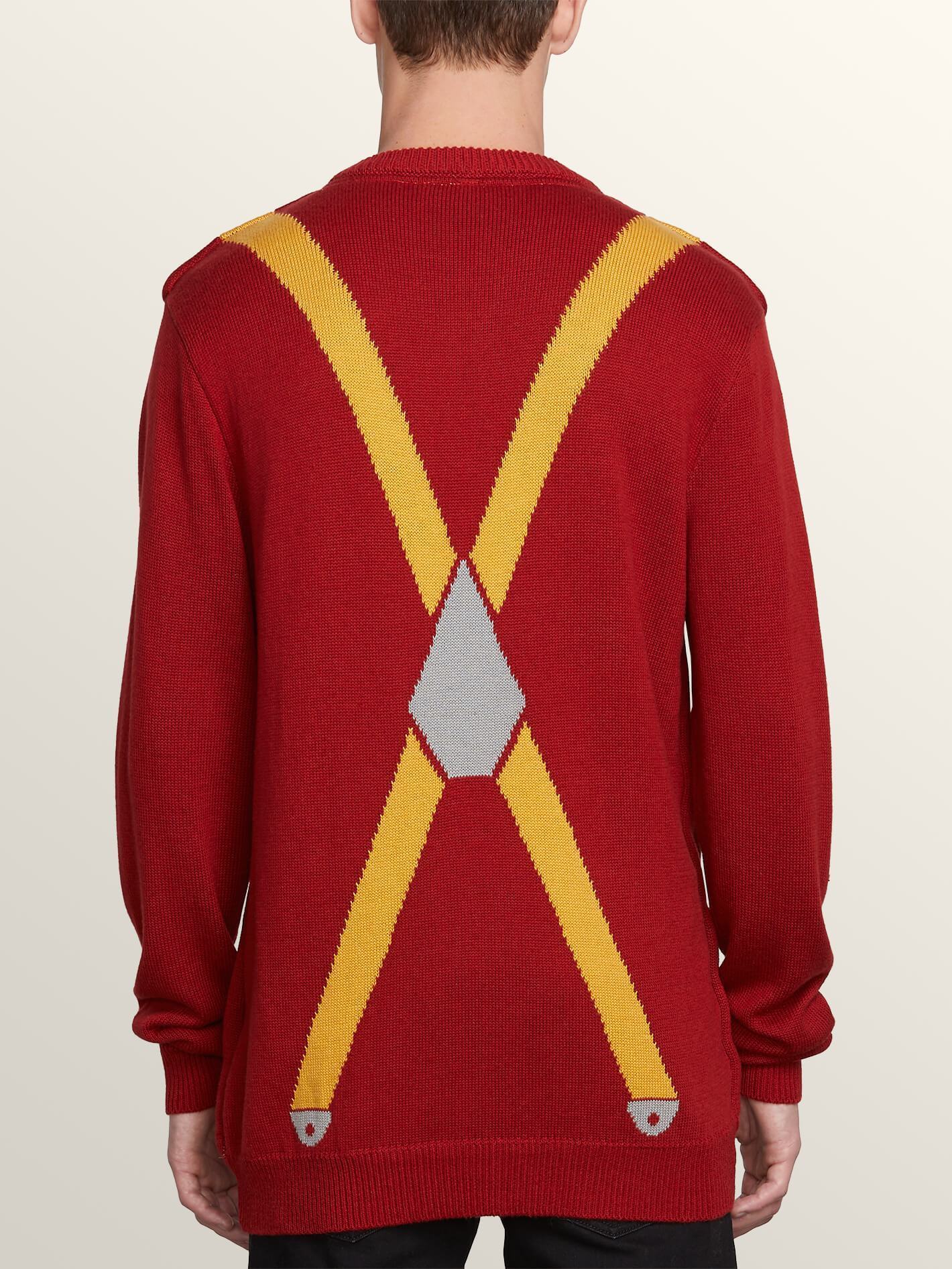 Suspenders Swtr Pullover - Drip Red