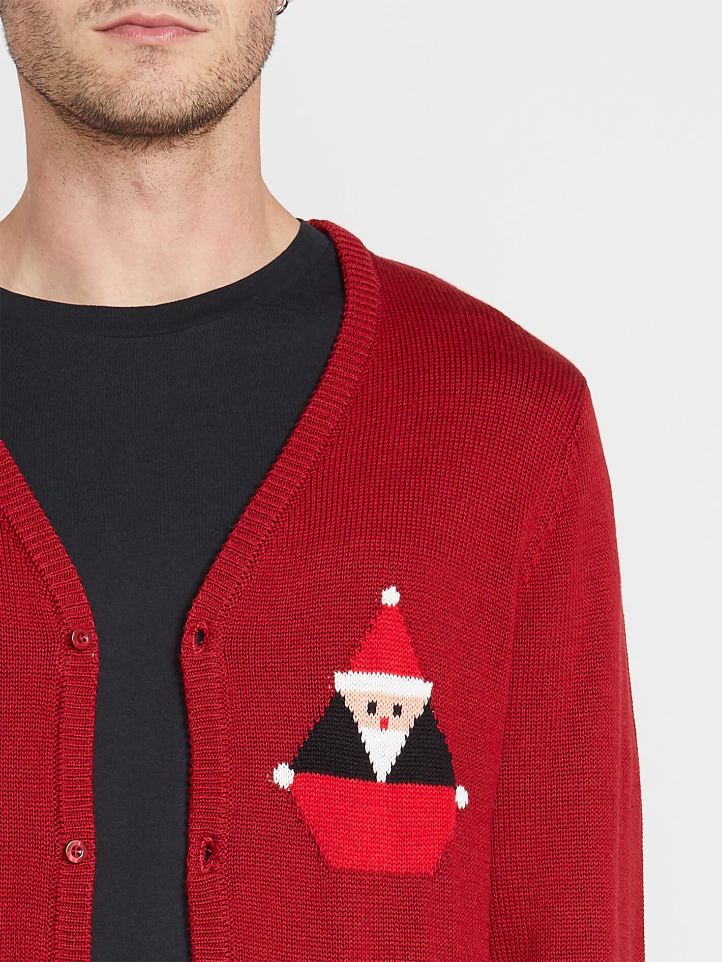 Santastone Cardigan - Deep Red