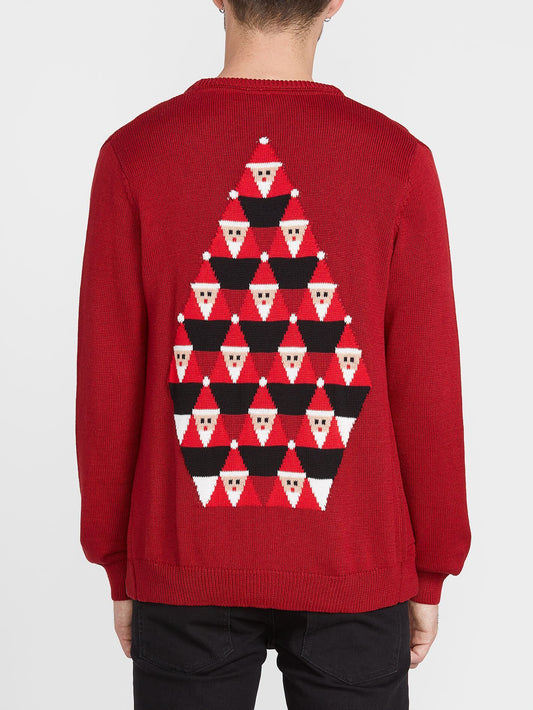 Santastone Strickjacke - Dunkelrot
