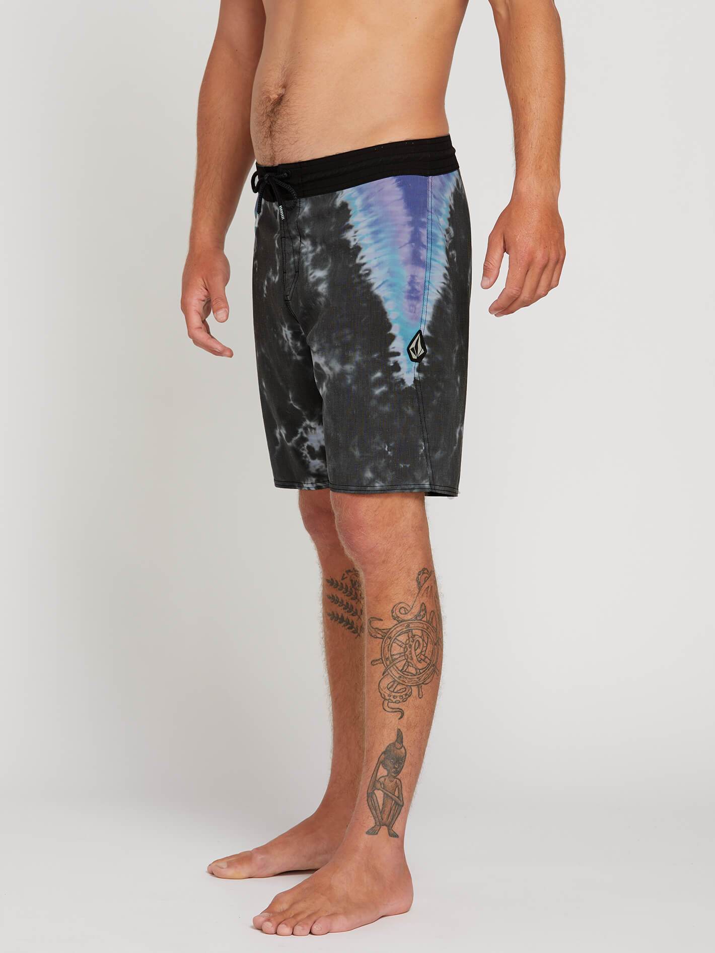 Boardshort V Dye Stoney 19" - Black