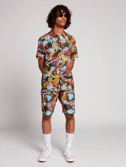 Tripped Stoney 19" Boardshorts - Dunkeloliv