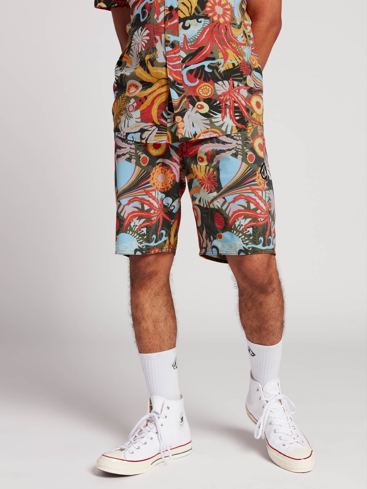 Tripped Stoney 19" Boardshorts - Dunkeloliv