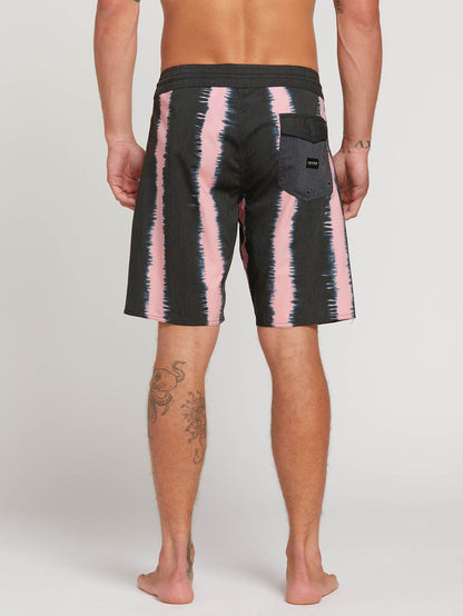 Green Vibes Stoney 19" Boardshorts - Asphaltschwarz