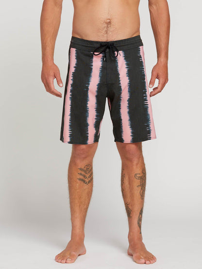 Green Vibes Stoney 19" Boardshorts - Asphaltschwarz