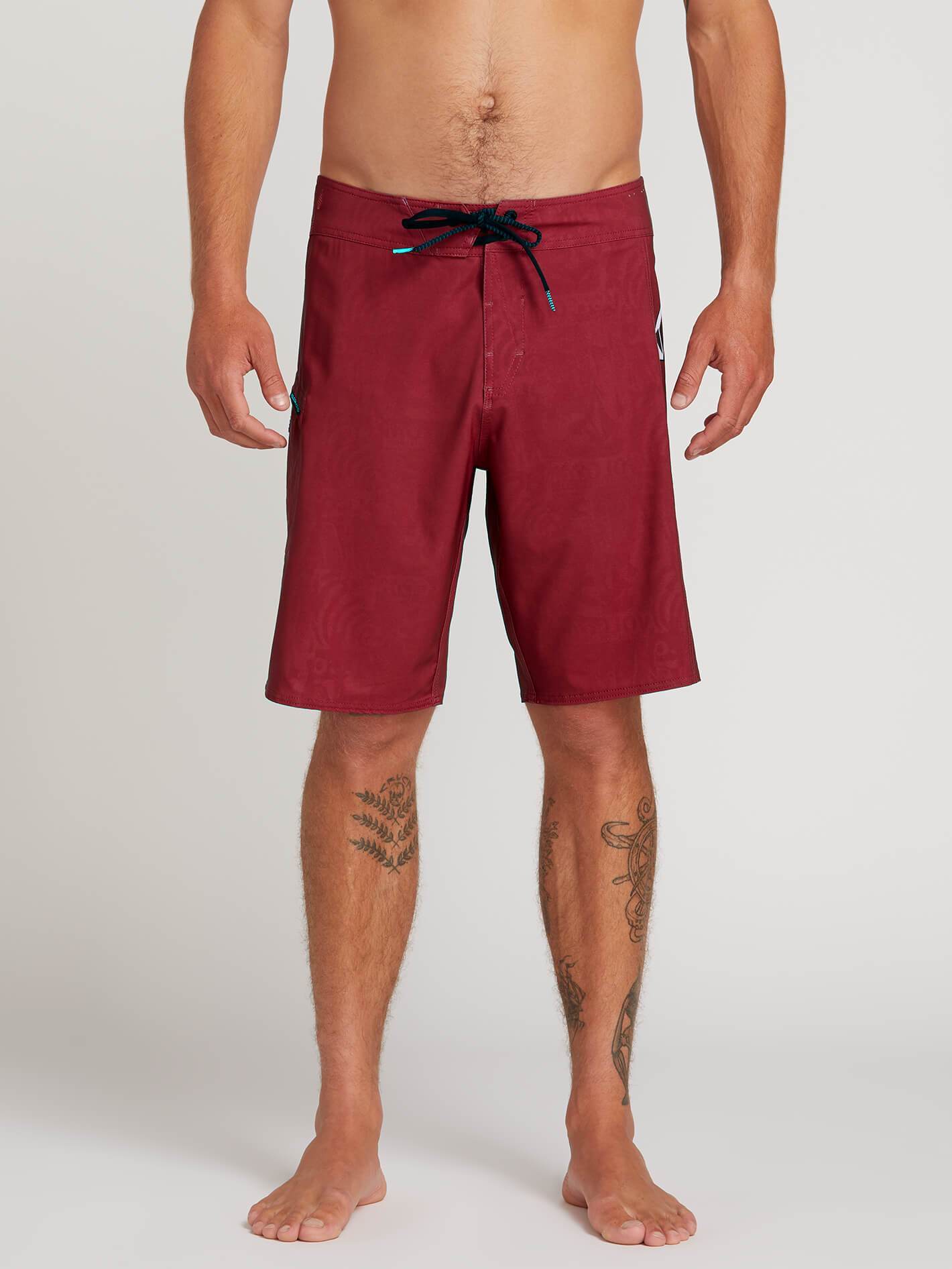 Deadly Stones 20" Boardshorts - Burgundy