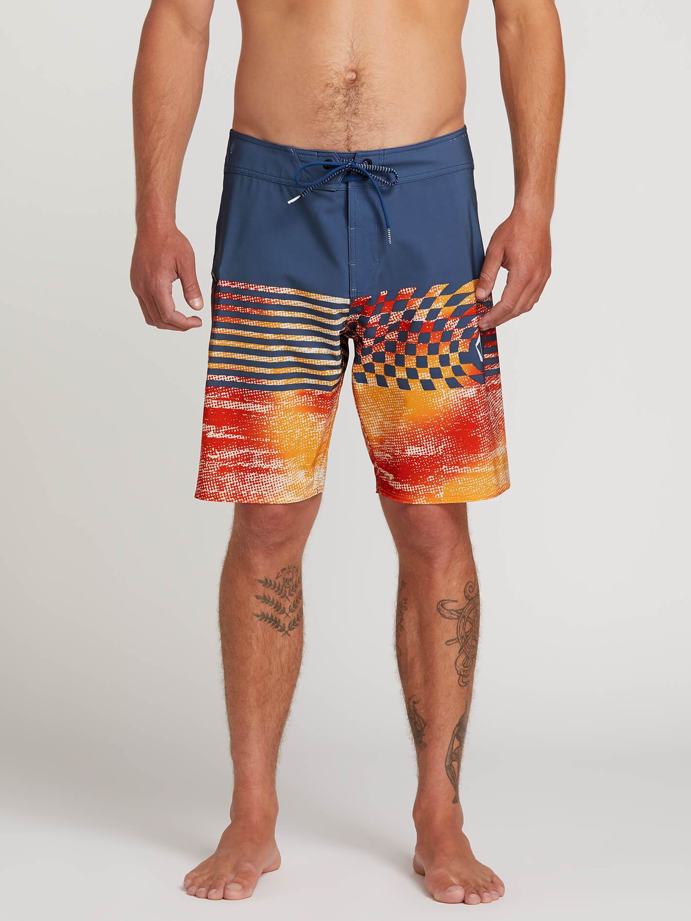 Lido Block Mod 21" Boardshorts - Indigo