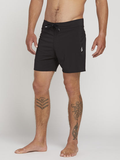 Boardshort Lido Solid Mod 16" - Black