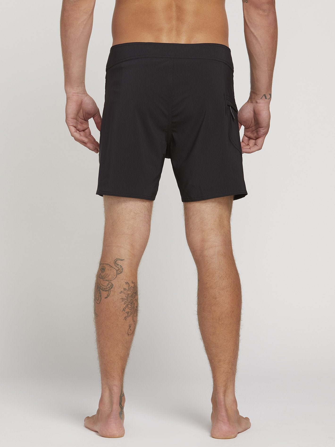 Boardshort Lido Solid Mod 16" - Black