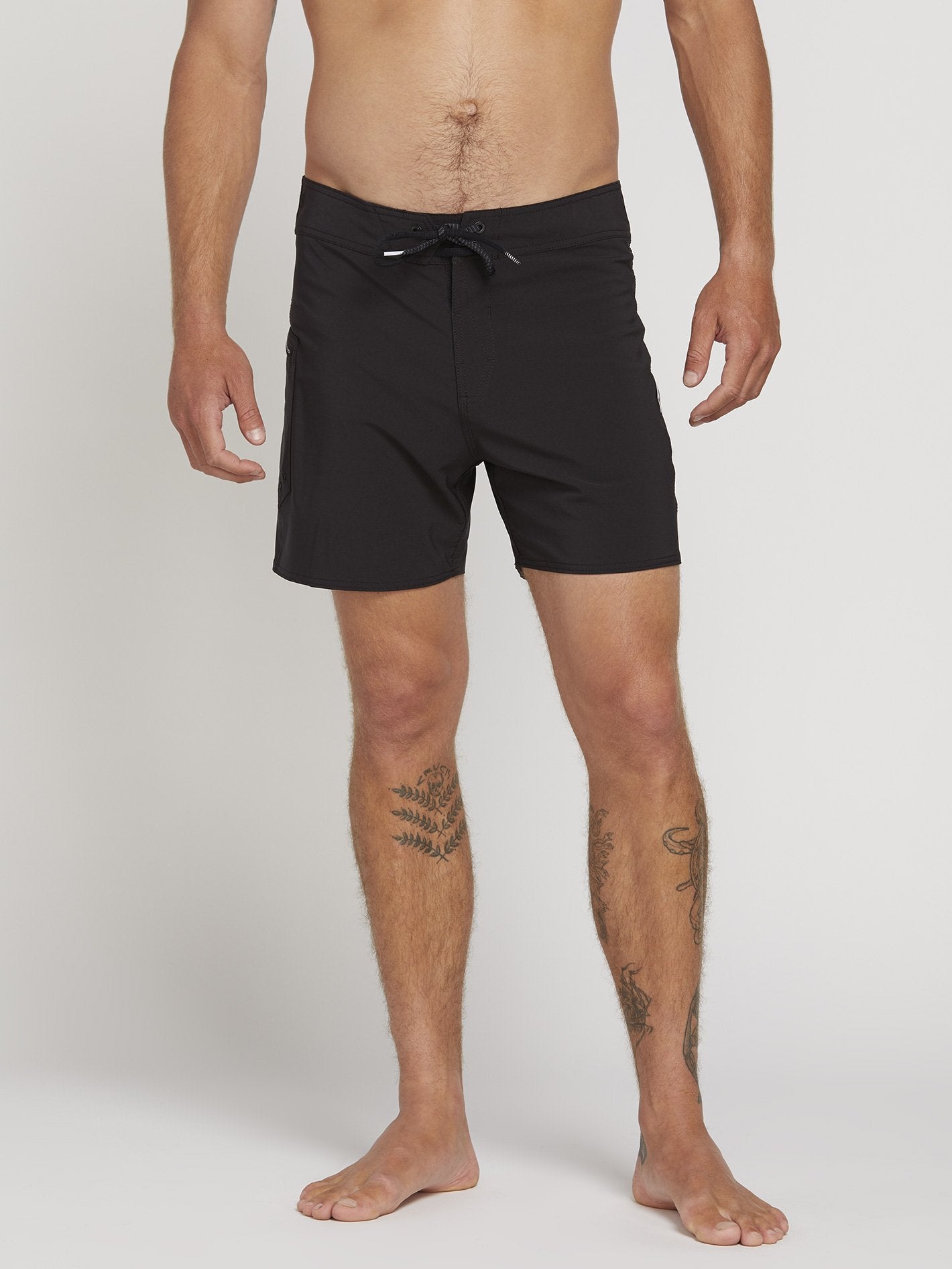 Boardshort Lido Solid Mod 16" - Black