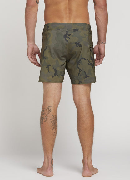 Lido Solid Mod 16" Boardshorts - Camouflage
