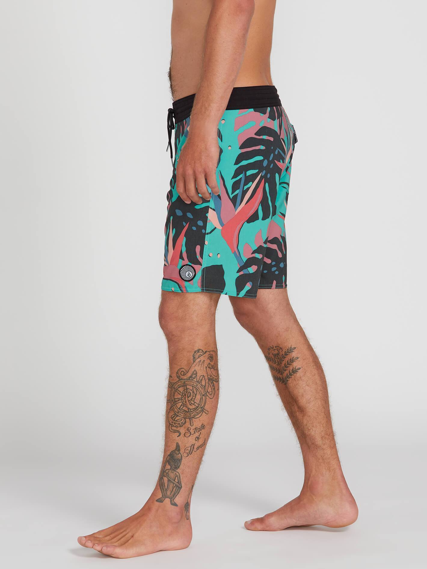 Mentawais Stoney 18" Boardshort - MYSTO GREEN