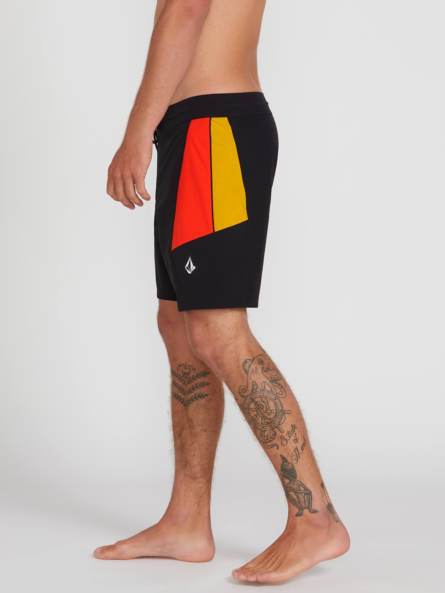 Boardshort Stained Glss Stny 18" - BLACK