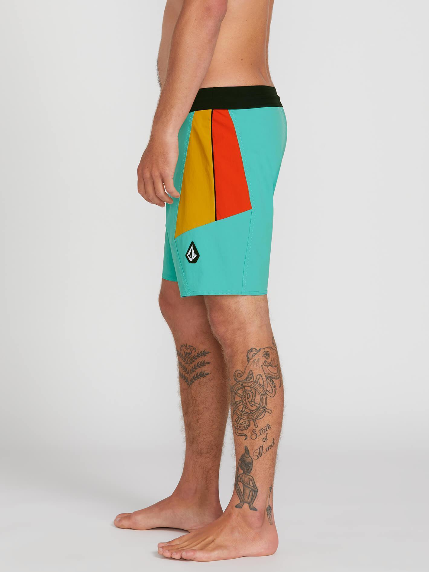 Stained Glss Stny 18" Boardshort - MYSTO GREEN