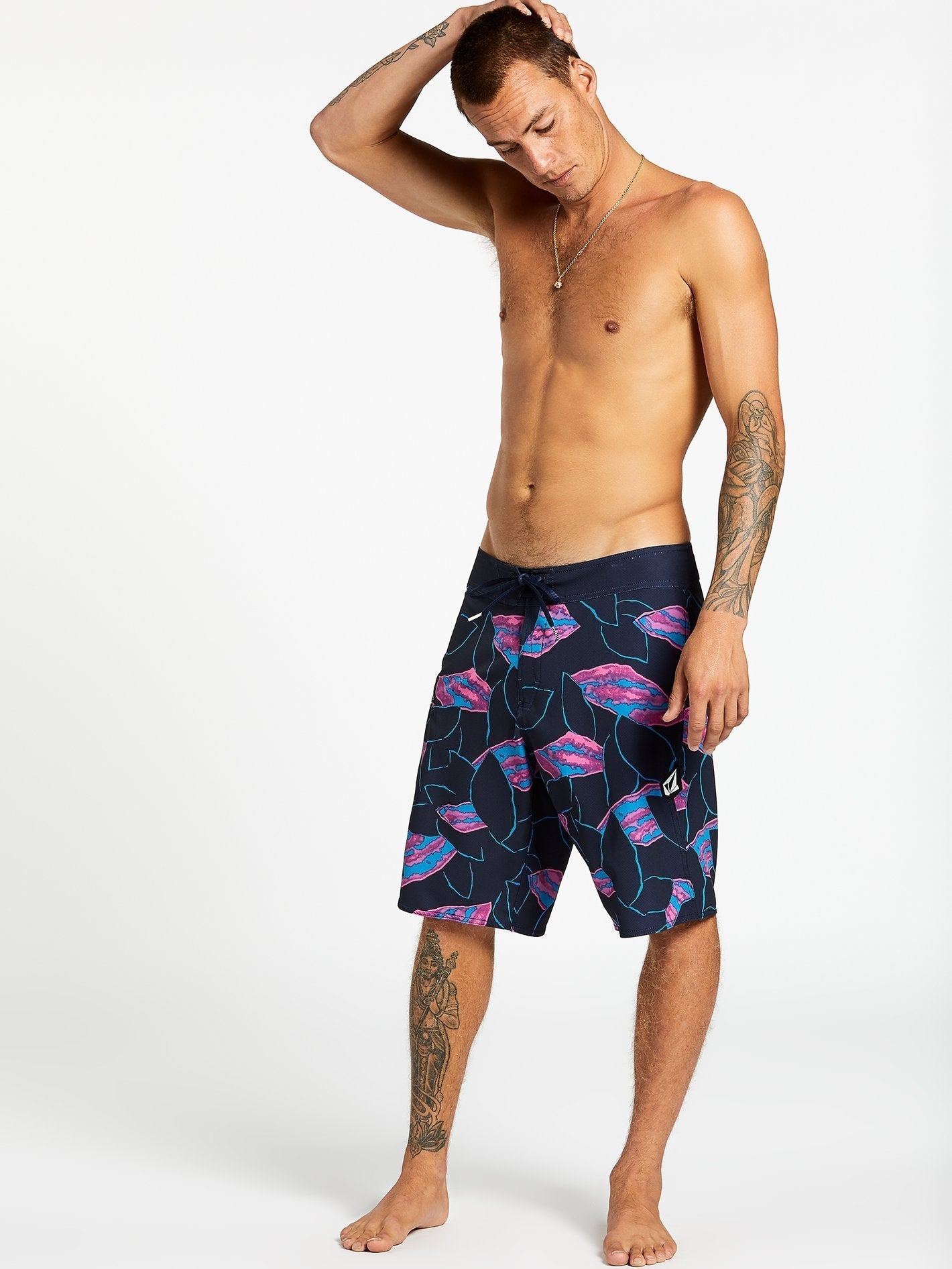 Secret Leaf Mod 20" Boardshorts - NAVY