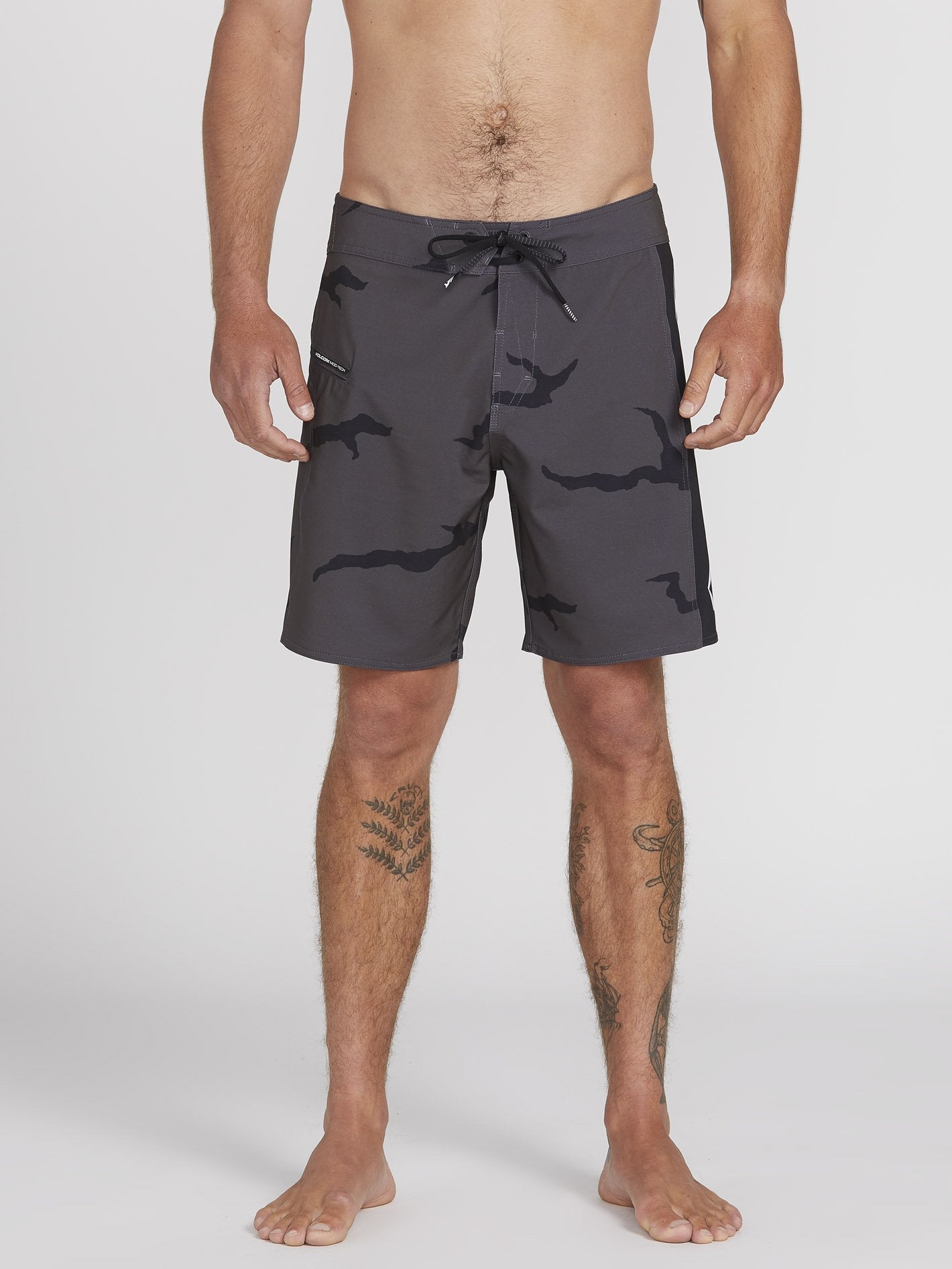 Boardshort Deadly Stones Mod 18" - DARK CHARCOAL