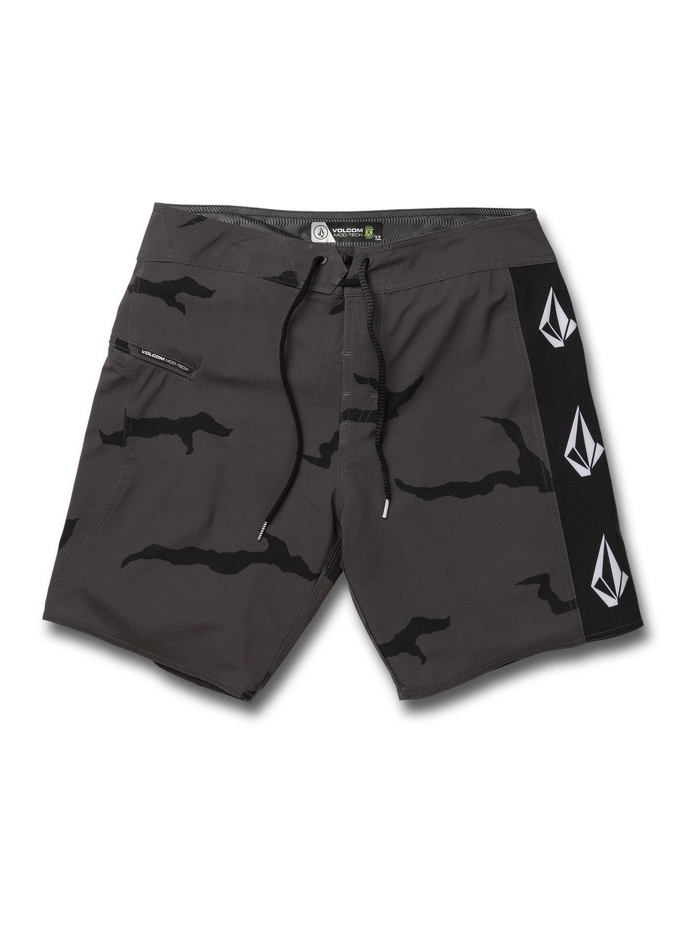 Boardshort Deadly Stones Mod 18" - DARK CHARCOAL