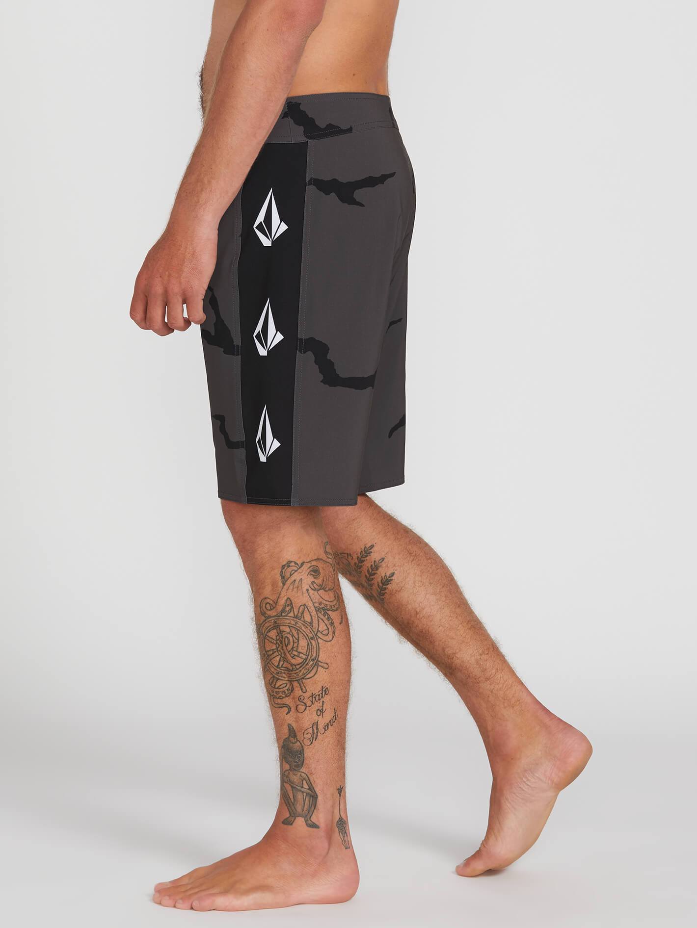 Boardshort Deadly Stones Mod 20" - DARK CHARCOAL