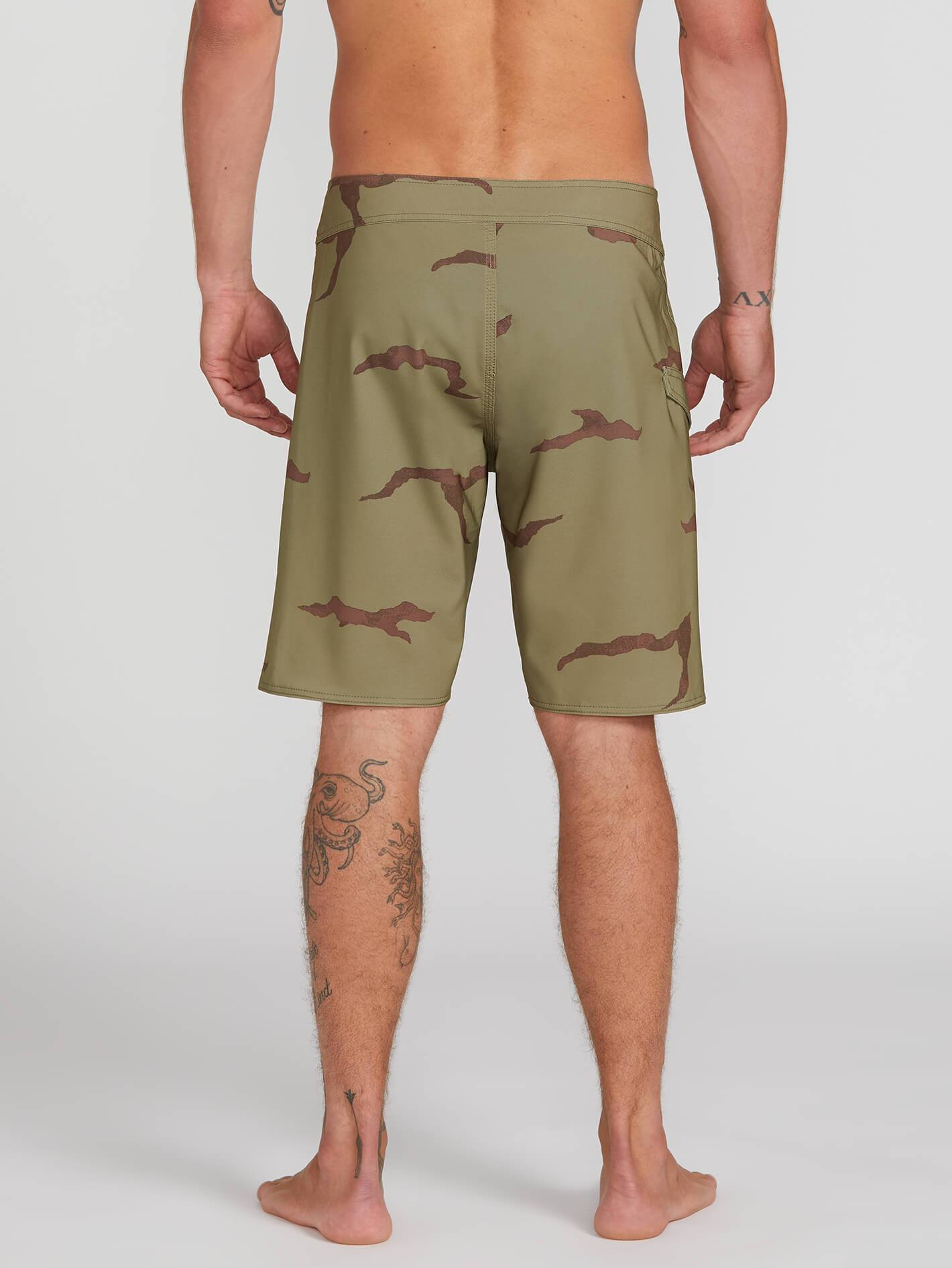 Lido Solid Mod 20" Boardshorts - LIGHT ARMY
