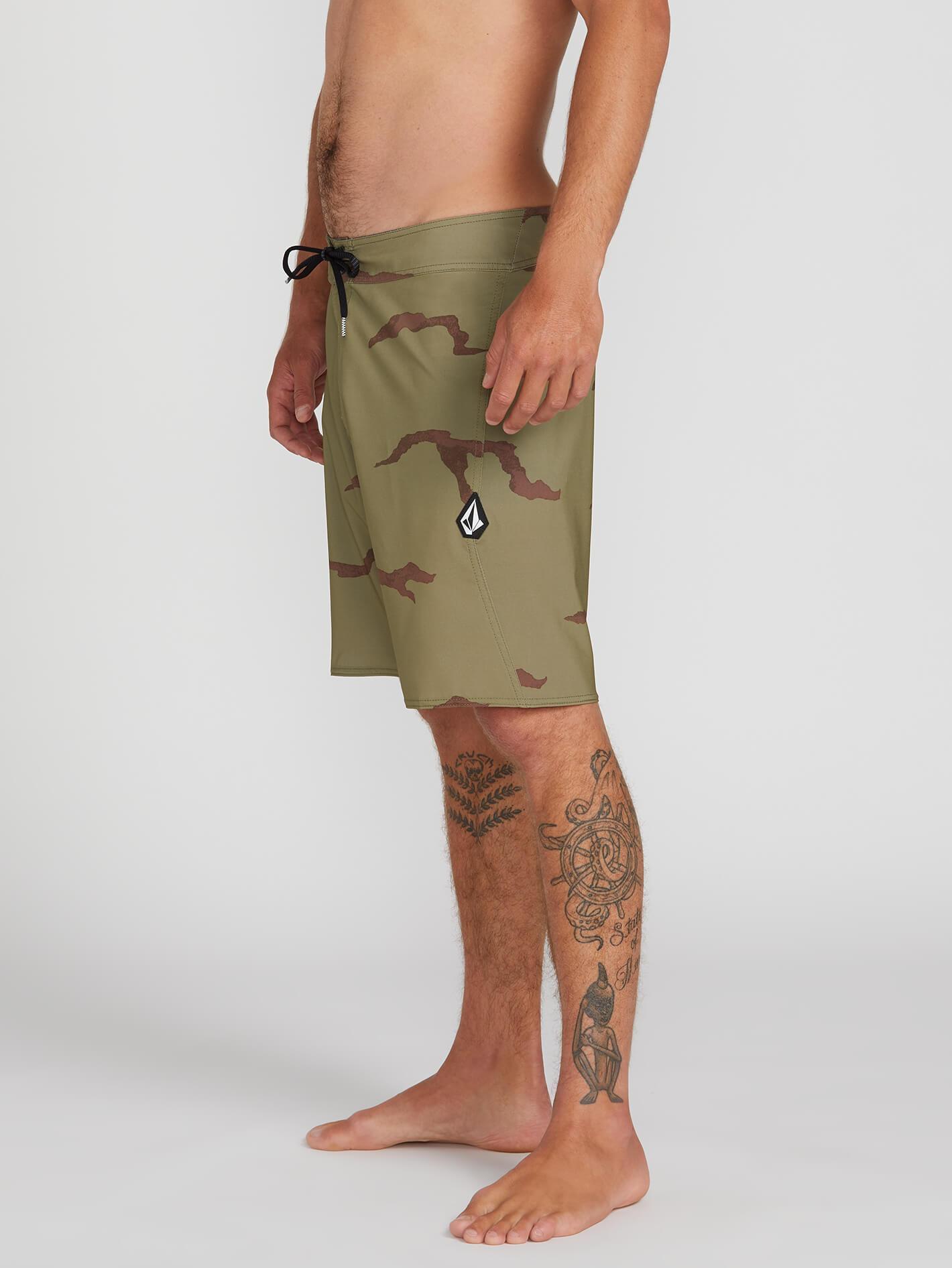 Lido Solid Mod 20" Boardshorts - LIGHT ARMY
