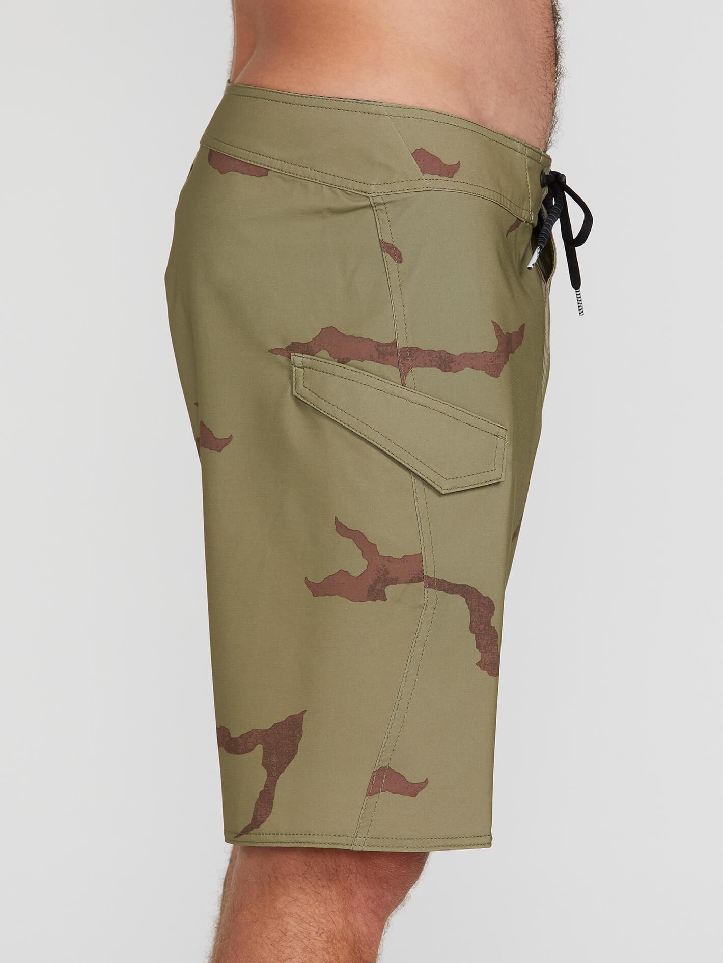 Lido Solid Mod 20" Boardshorts - LIGHT ARMY