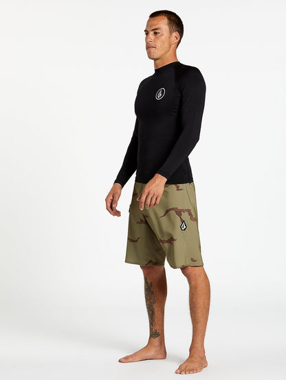 Lido Solid Mod 20" Boardshorts - LIGHT ARMY