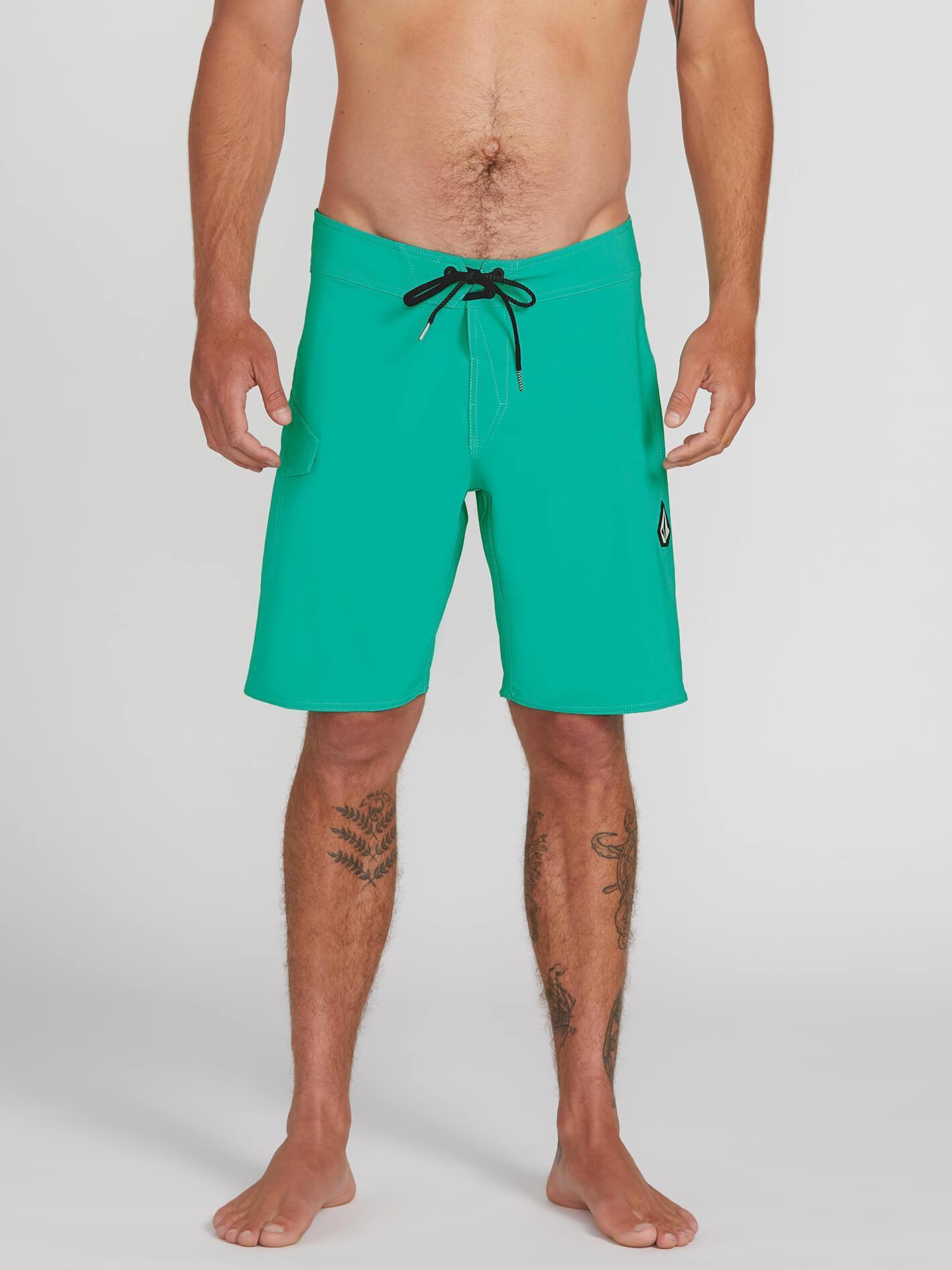Lido Solid Mod 20" Boardshorts - MYSTO GREEN