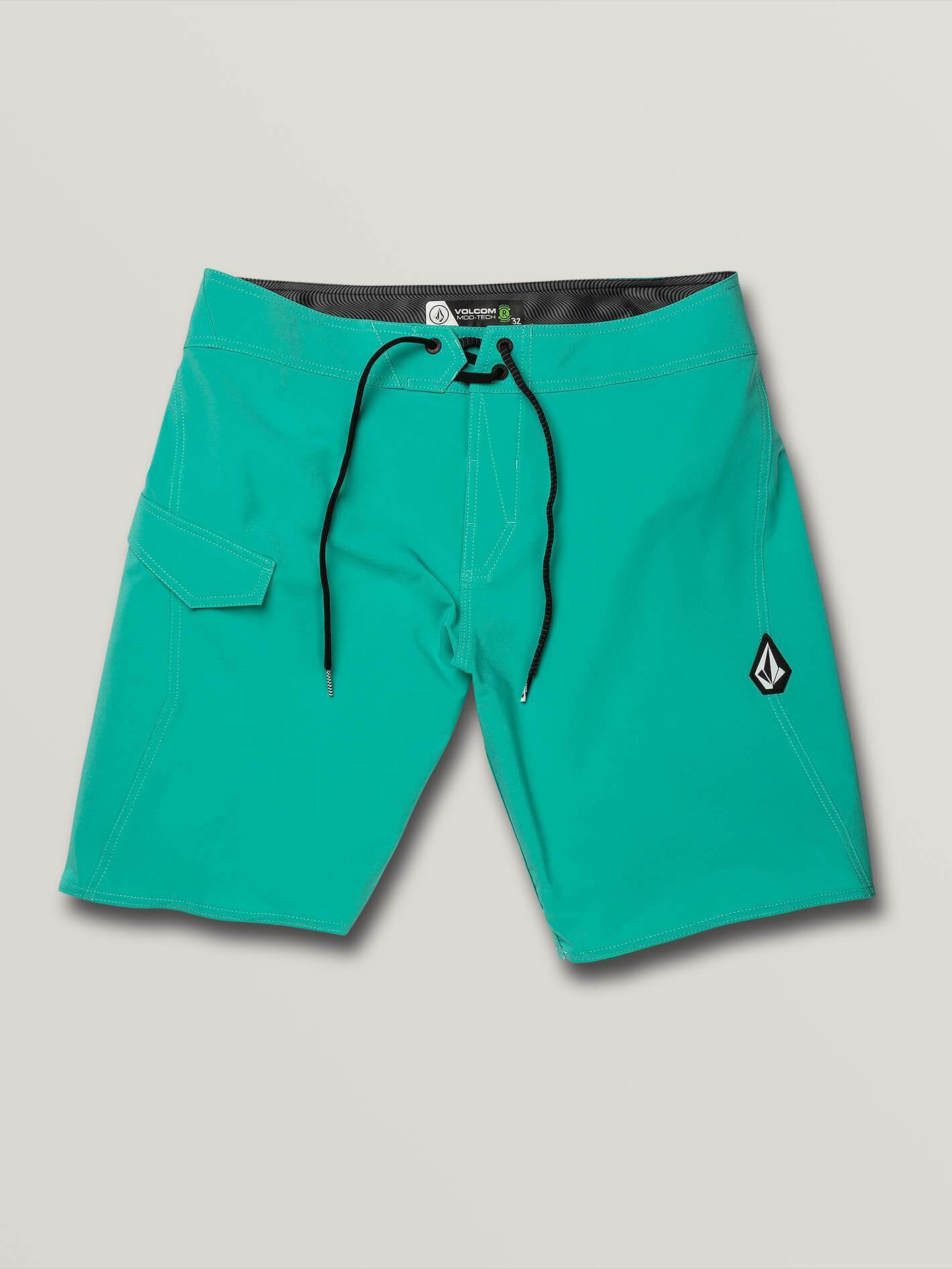 Lido Solid Mod 20" Boardshorts - MYSTO GREEN