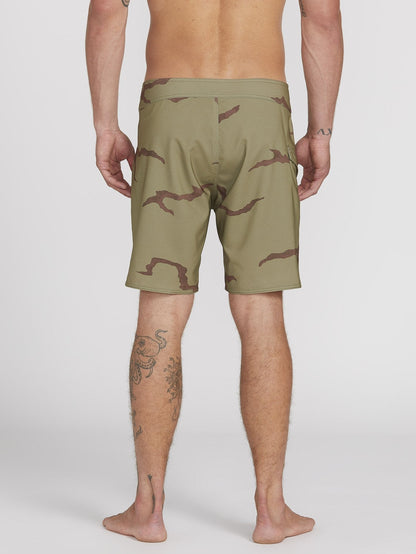 Lido Solid Mod 18" Boardshorts - LIGHT ARMY