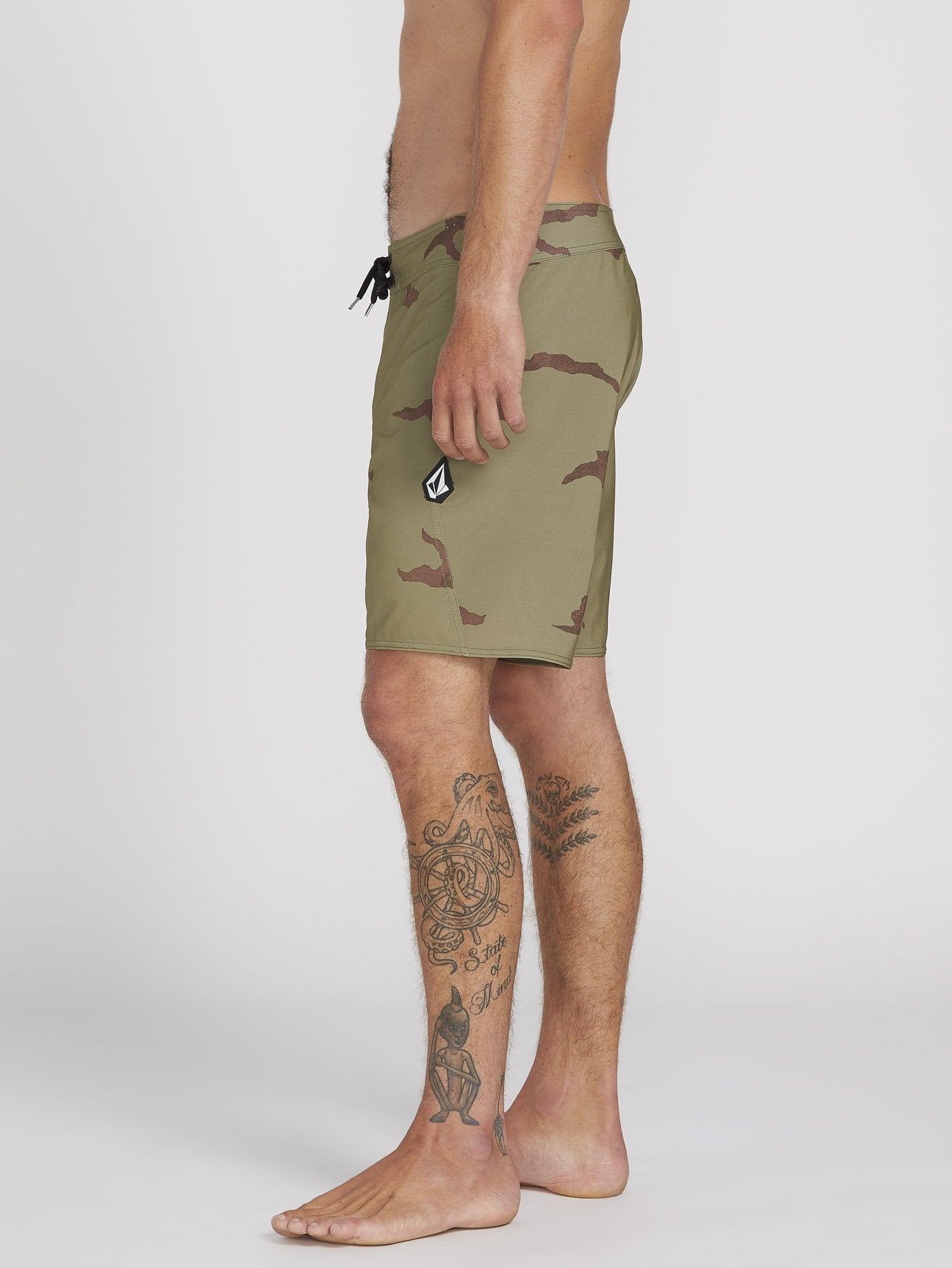 Lido Solid Mod 18" Boardshorts - LIGHT ARMY