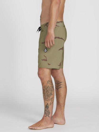 Lido Solid Mod 18" Boardshorts - LIGHT ARMY