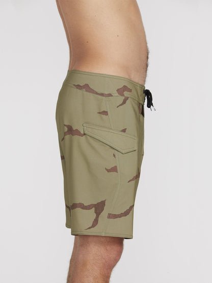 Lido Solid Mod 18" Boardshorts - LIGHT ARMY