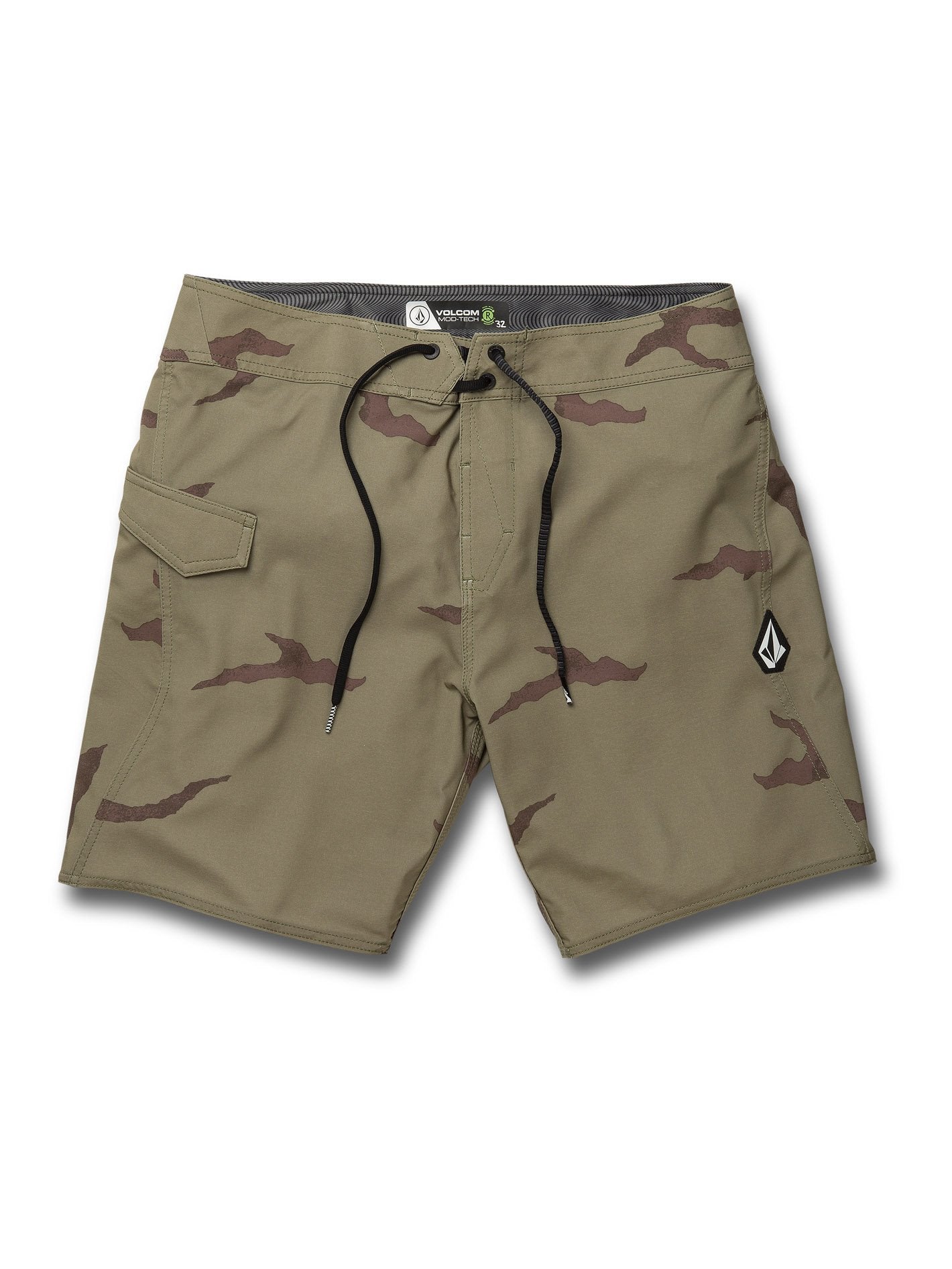 Lido Solid Mod 18" Boardshorts - LIGHT ARMY