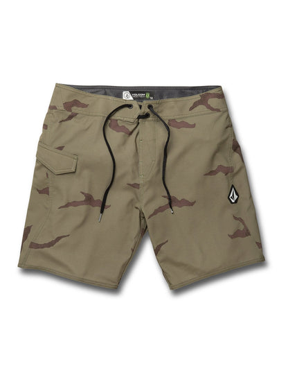 Lido Solid Mod 18" Boardshorts - LIGHT ARMY