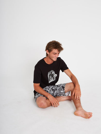 Mod Lido Print 20" Boardshorts - Schwarz