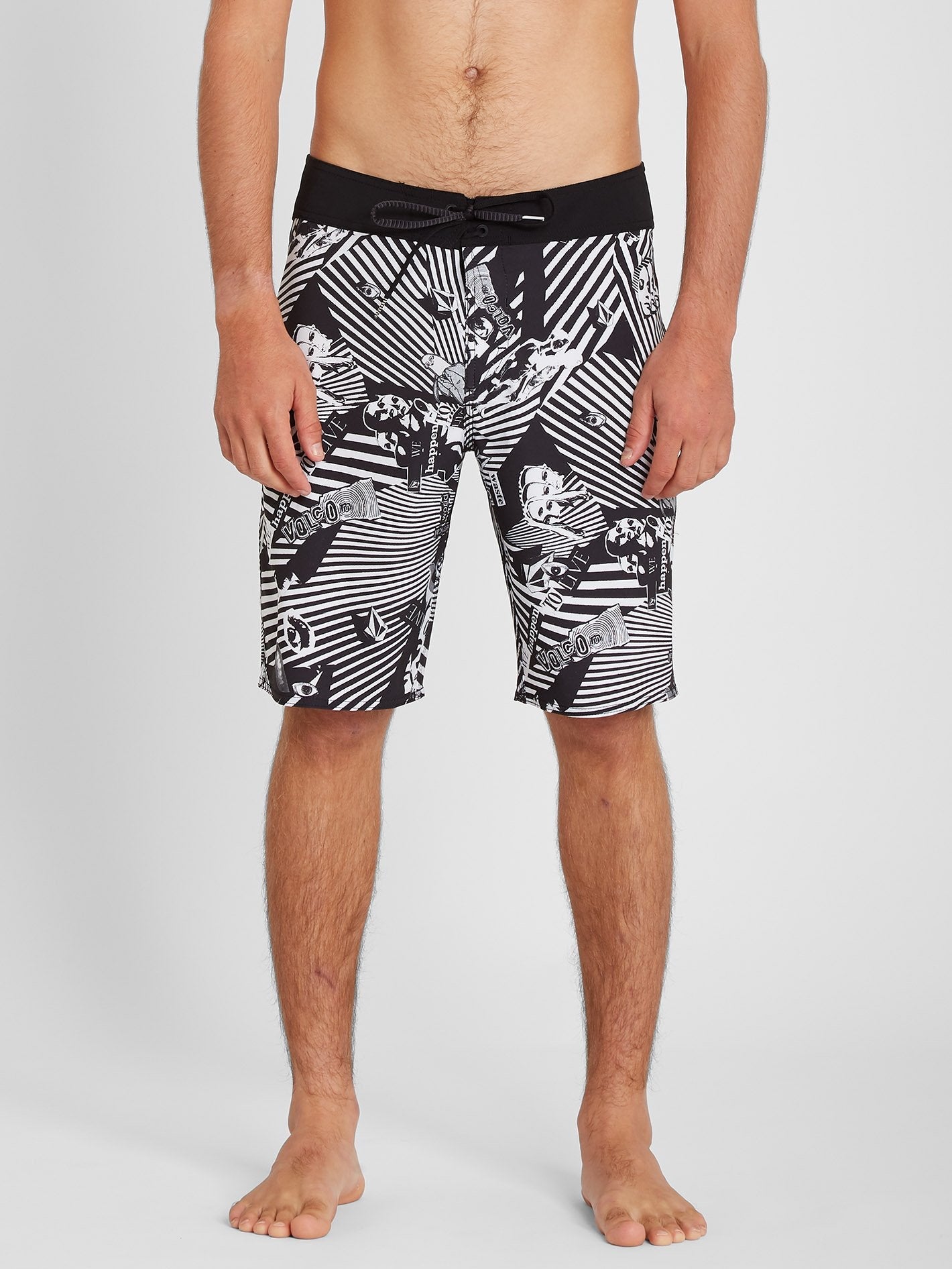Mod Lido Print 20" Boardshorts - Schwarz