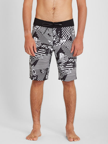 Mod Lido Print 20" Boardshorts - Schwarz