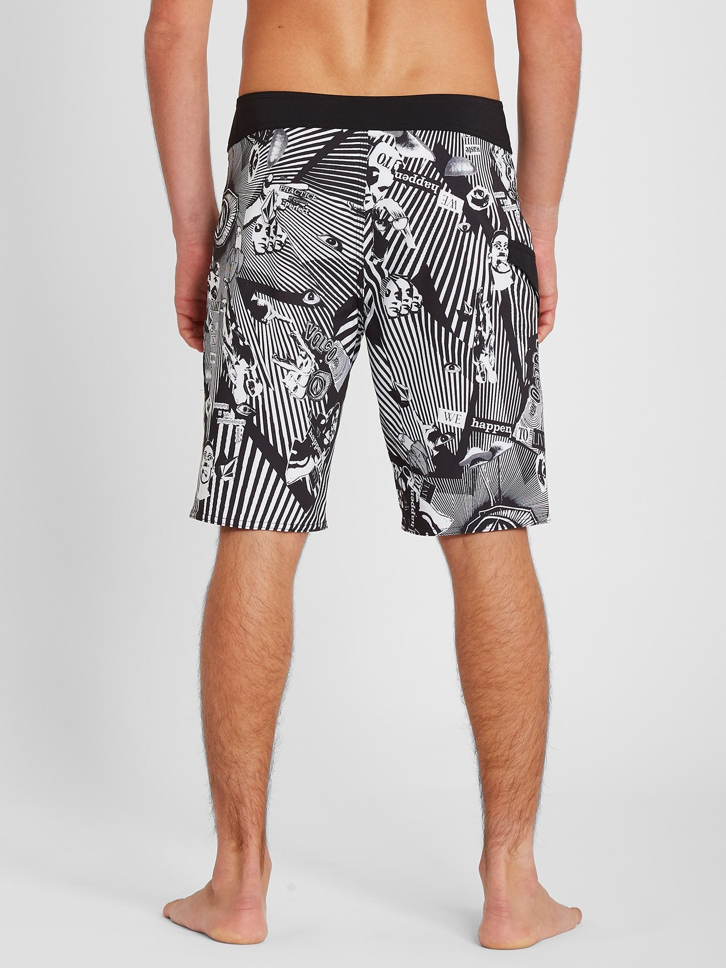 Mod Lido Print 20" Boardshorts - Schwarz