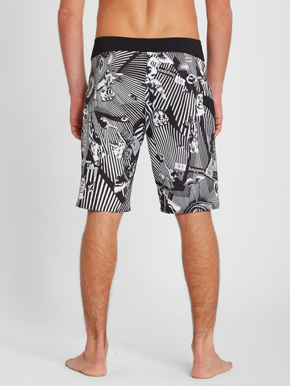Mod Lido Print 20" Boardshorts - Schwarz