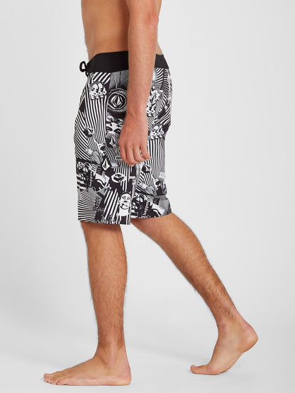 Mod Lido Print 20" Boardshorts - Schwarz