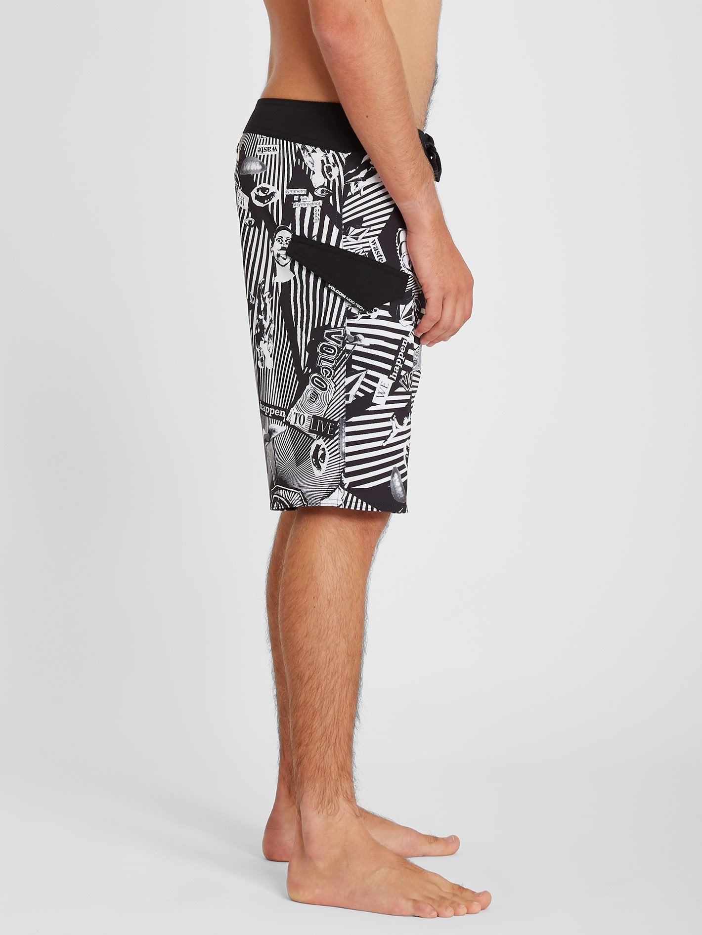 Mod Lido Print 20" Boardshorts - Schwarz