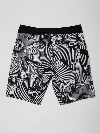 Mod Lido Print 20" Boardshorts - Schwarz