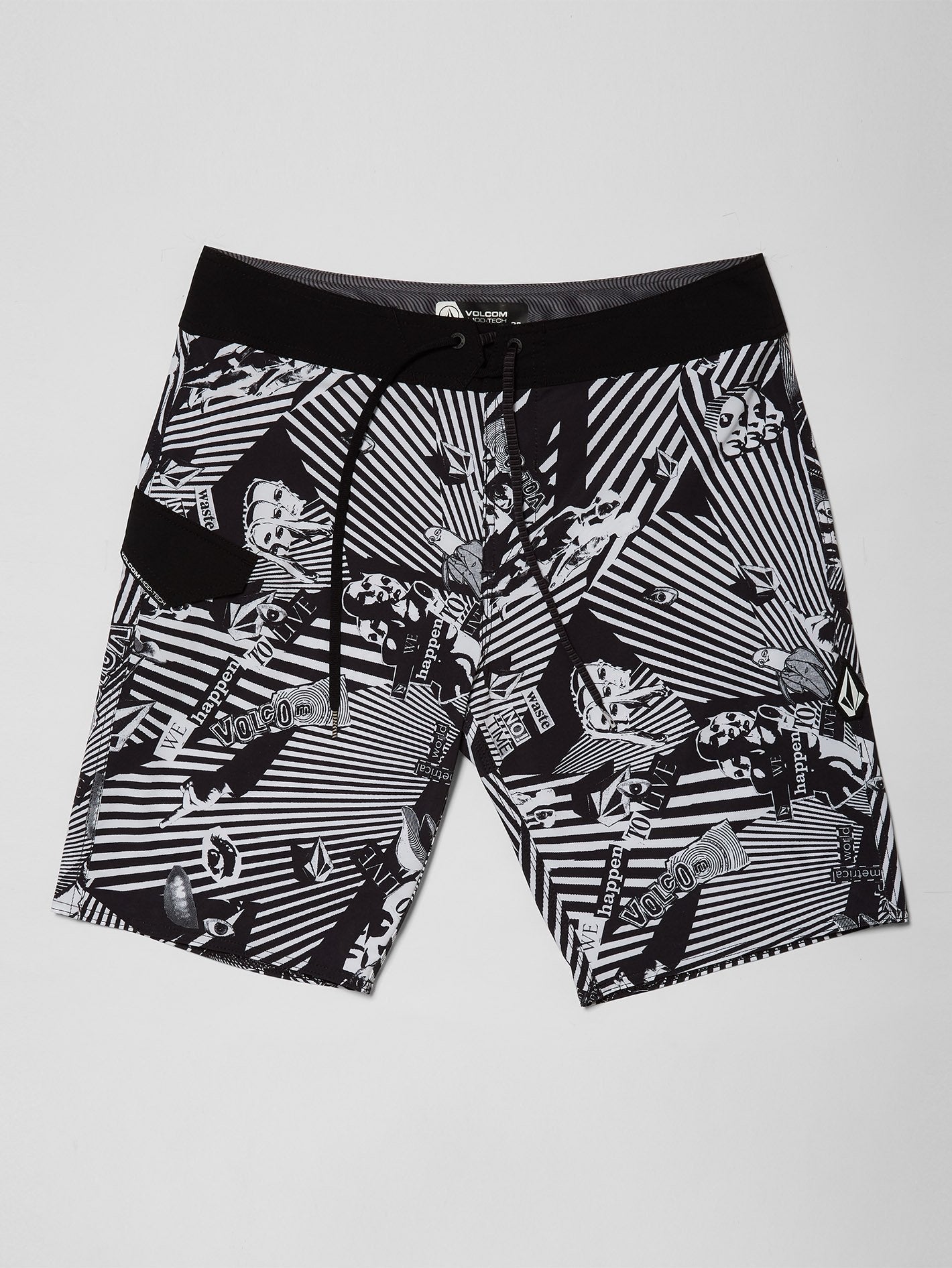 Mod Lido Print 20" Boardshorts - Schwarz