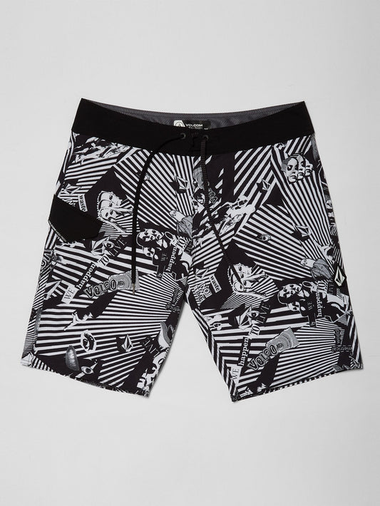 Boardshort Mod Lido Print 20" - Black
