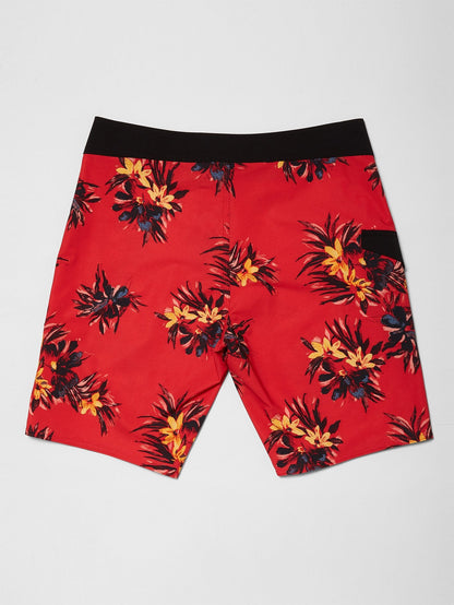 Mod Lido Print 20" Boardshorts - Karminrot