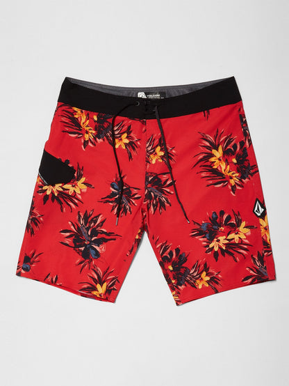 Mod Lido Print 20" Boardshorts - Karminrot
