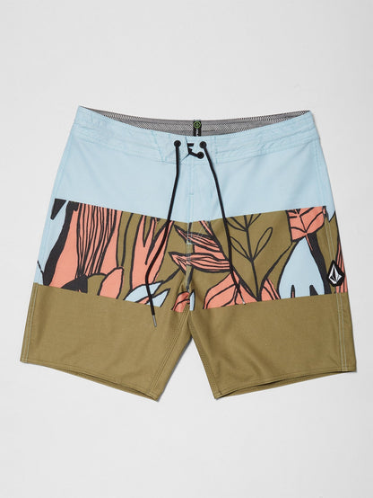 Tropic Blotter Panel 18" Boardshorts - Old Mill